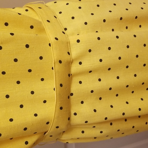 PINUP DOLL❣️Vintage yellow and black polka dot pinup style dress - Picture 10 of 13